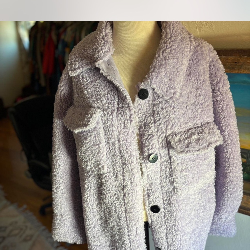 ASOS Lilac Teddy Jacket